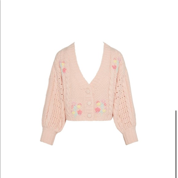 SOLD FOR LOVE & LEMONS Amaryllis Cropped Cardigan - Picture 7 of 12